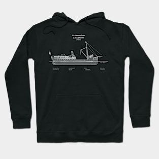 Amaranth Lighthouse Tender United States Coast Guard - ABDpng Hoodie